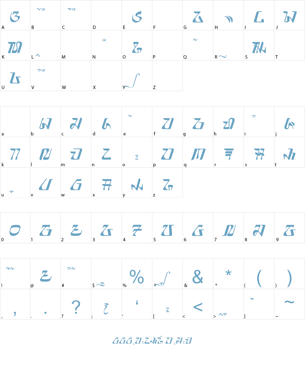 elnaya - aksara sunda Font Character